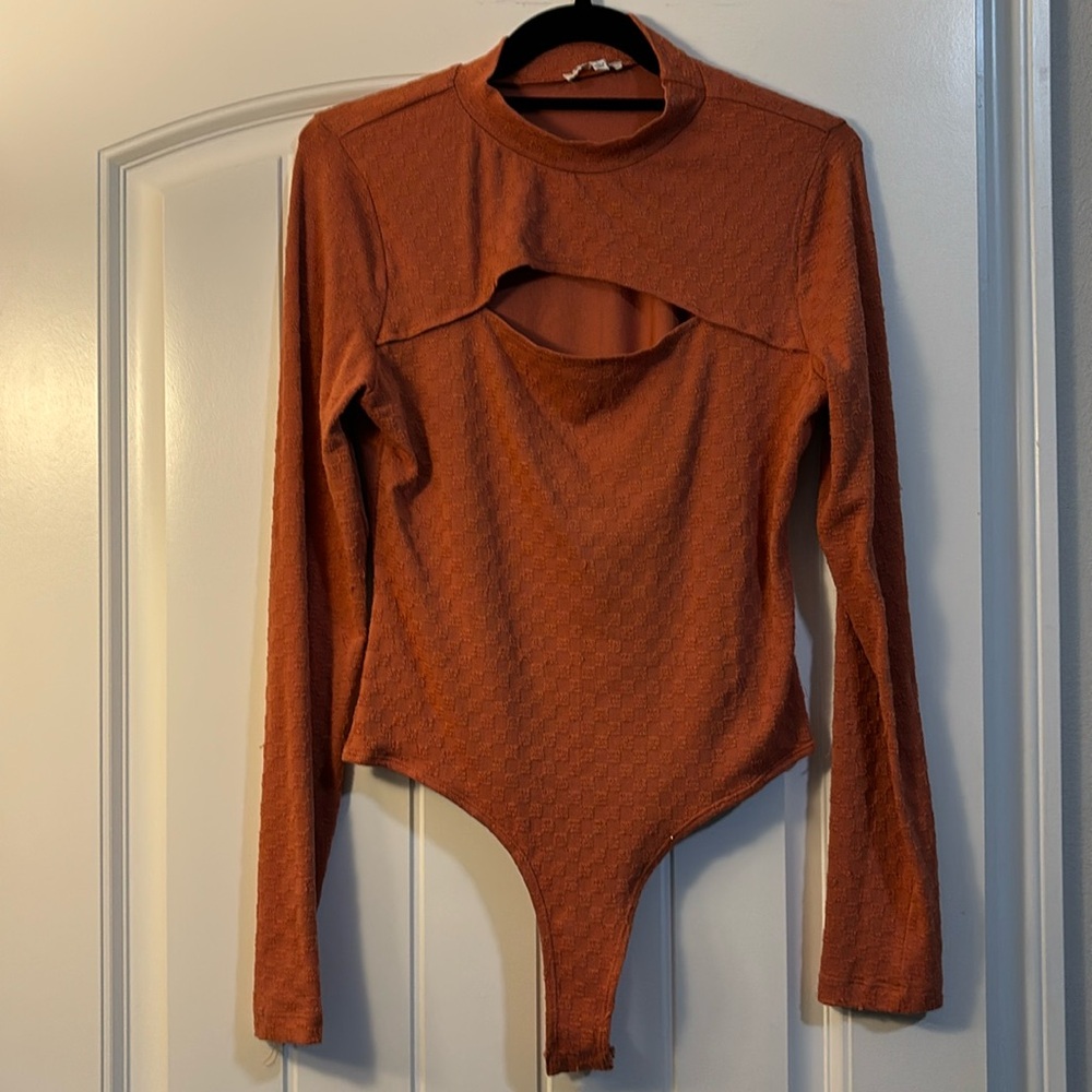 Rust Long Sleeve bodysuit